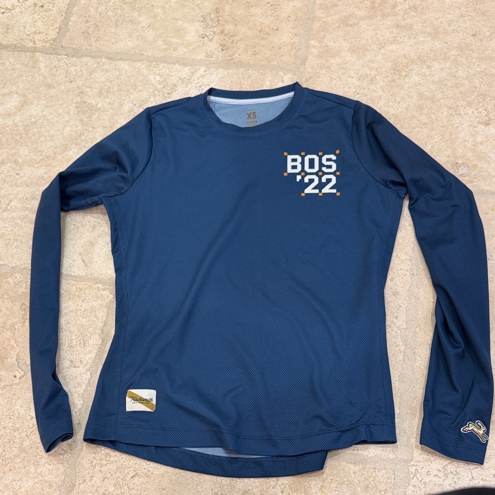 Tracksmith Navy Long Sleeve Tee